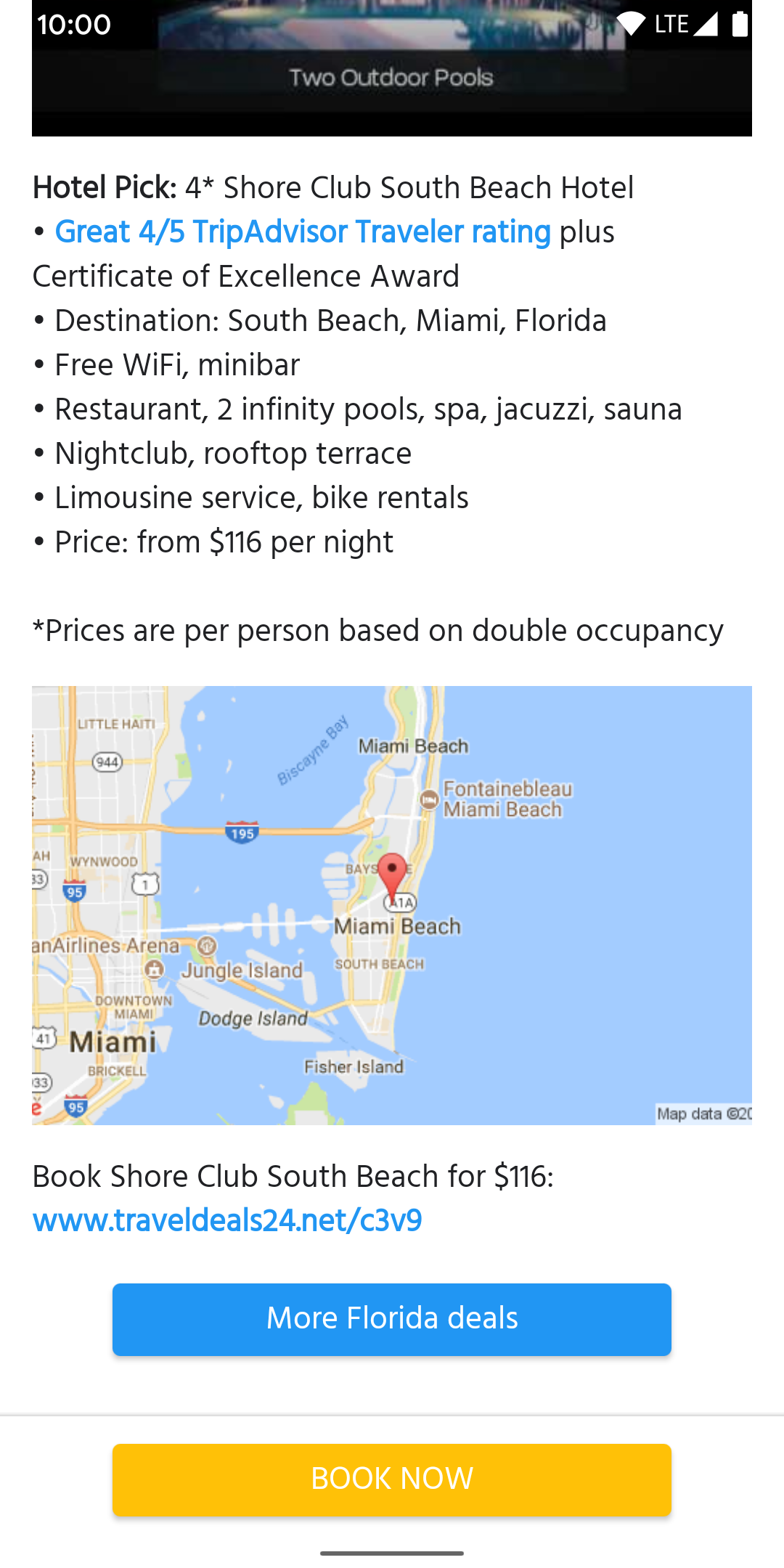 Android application Cheap Hotels & Vacation Deals screenshort