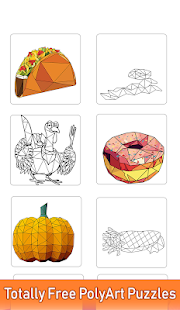 Thanks Giving Poly Art - Color by Number Puzzle 1.5 APK screenshots 1