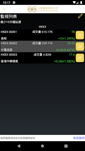 大湾证券 Screen 3