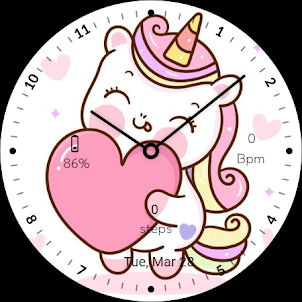Unicorn Love Watch Face L128