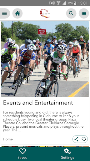Android application Cleburne This is Texas screenshort
