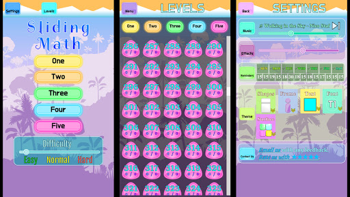 Sliding Math Puzzle - Simple E