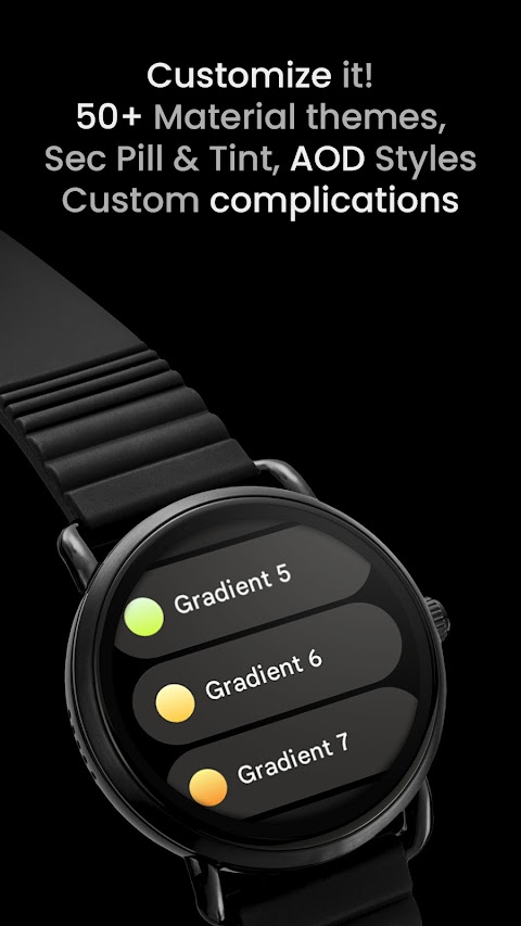 TimeFlow: Wear OS 4 watch faceのおすすめ画像5