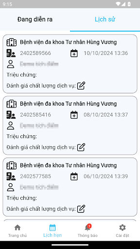 HungVuong Healthcare screenshot 3