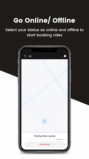 Android application Yip transportation Driver screenshort