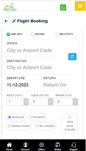 KU Tour Travel Screen 2