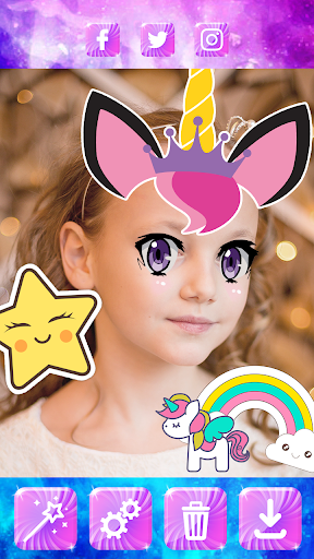 गेंडा फोटो संपादक और क्राउन स्टिकर