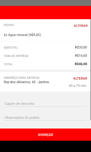 Parmegiana Delivery Screen 3