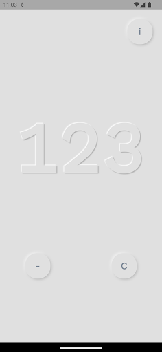 Neumorphic Simple Counter Screen 3