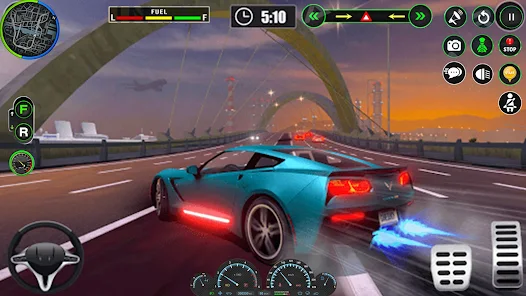Jeu de voiture - Cascades de voitures musclées - jeux Android