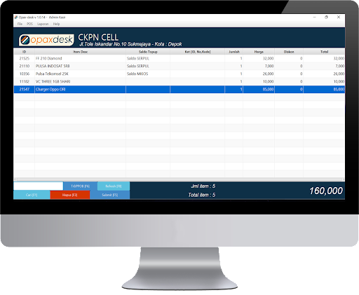 Opax -Aplikasi Kasir Konter HP Screen 2