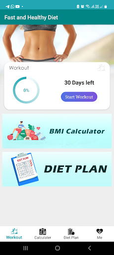Fast and healthy diet Screen 3