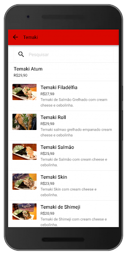 Android application Ohiro Sushi Salto screenshort