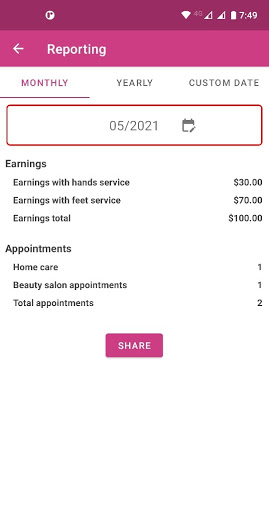Nail Tech Appointment App Screen 3