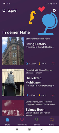 Android application Ortspiel screenshort