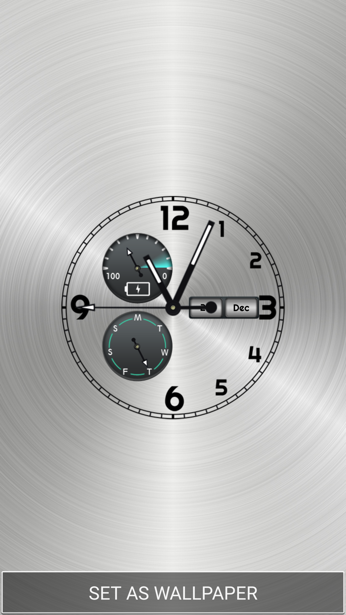 Android application Background Clock Wallpaper screenshort
