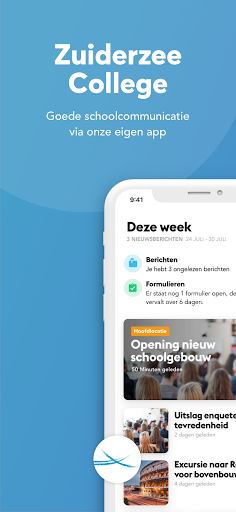 Android application Zuiderzee College screenshort