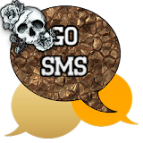 GO SMS - Rose Skulls 2 icon
