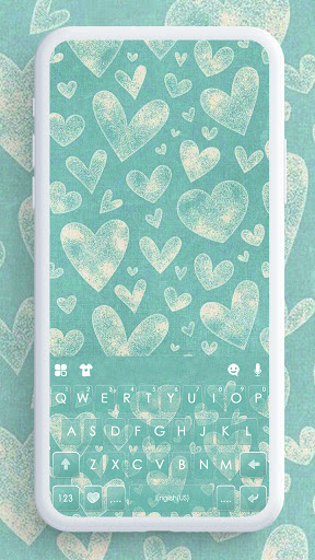 Android application Hearts SMS Keyboard Background screenshort