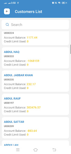 Gulf Sales App Screen 2