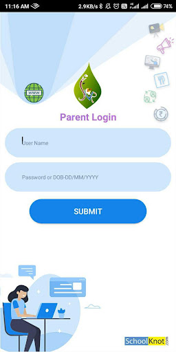 Android application Platinum School Parent App screenshort