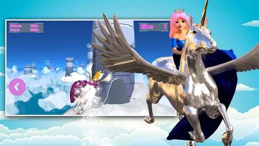 Princess Unicorn Sky World Run  screenshots 1