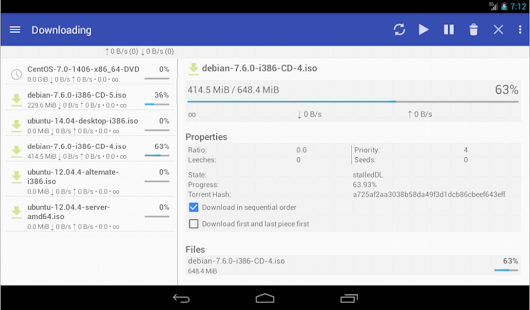 qBittorrent Controller Pro Capture d'écran