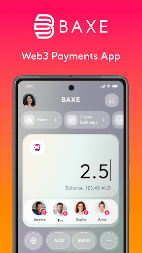 Android application BAXE screenshort