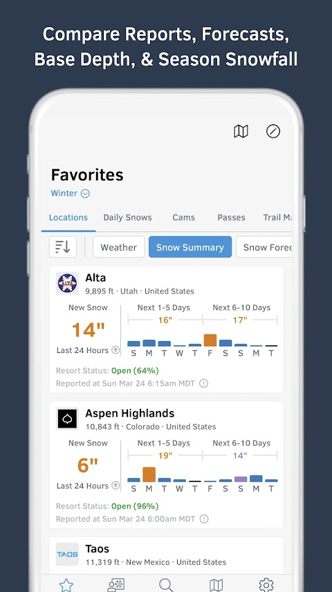 OpenSnow: Forecast Anywhereのおすすめ画像1