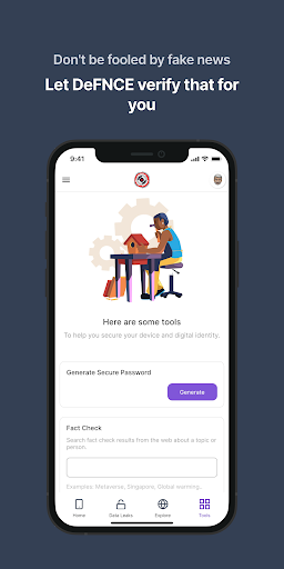 Screenshot of DeFNCE