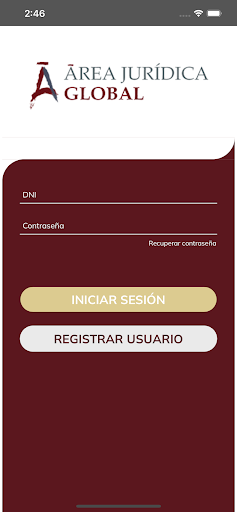 Android application Área Jurídica Global screenshort
