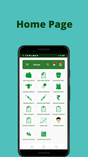Android application My Dairy Farm Records screenshort