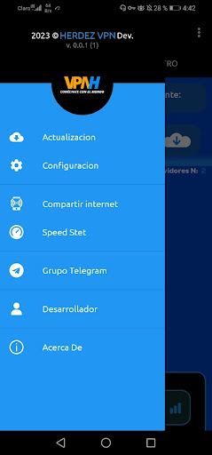 HERDEZ VPN Screen 2