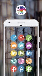 Pix Up - Round Icon Pack Captura de tela