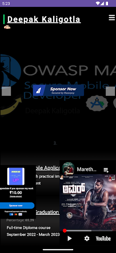 Android application deepak screenshort