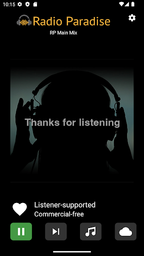 Android application Radio Paradise screenshort
