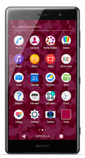 Pink Camo Theme for Xperia™ Screen 3