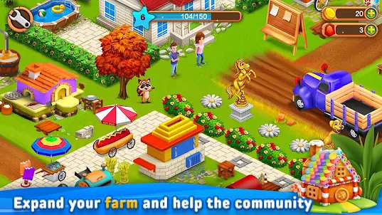 مدينة المزرعة: لعبة الحيوانات