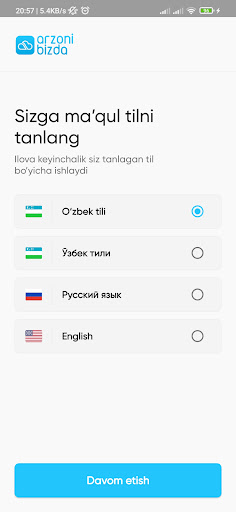 Android application Abiz (Arzoni bizda) screenshort