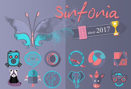 Screenshot of Sinfonia Icon Pack Pure design