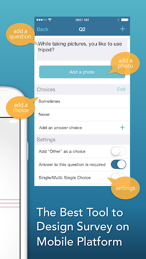 Asking - Mobile Survey Analyst Screen 2