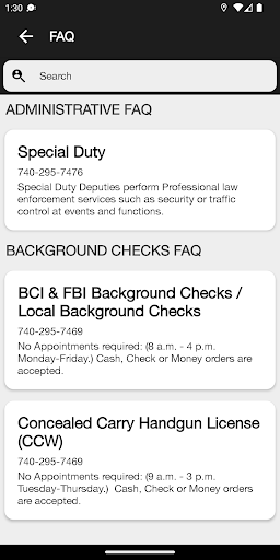 Coshocton County Sheriff Screen 3