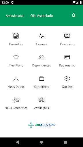Android application Biocentro screenshort