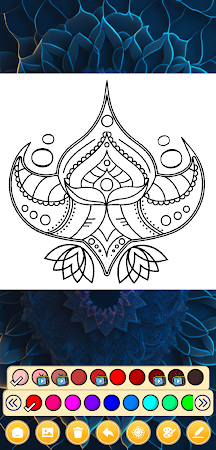 Game screenshot Mandala Coloring Book Art Lake apk download