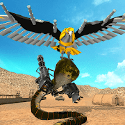 Robot Snake VS Falcon Game Transforming Robot Wars
