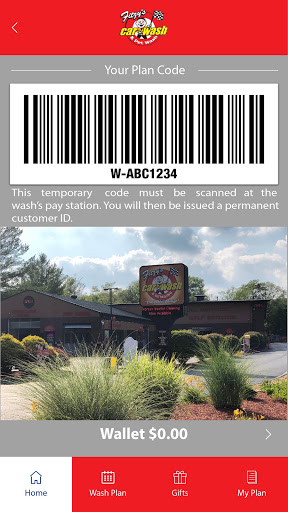 Android application Fitzy's Car Wash screenshort