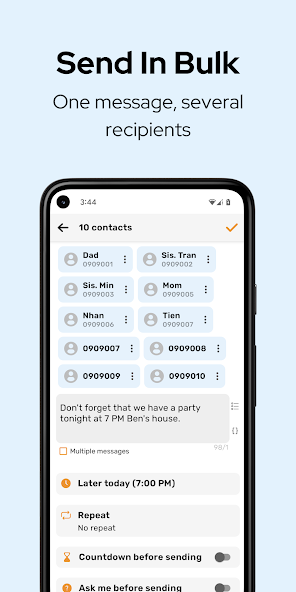 Auto Text: Automatic Message banner