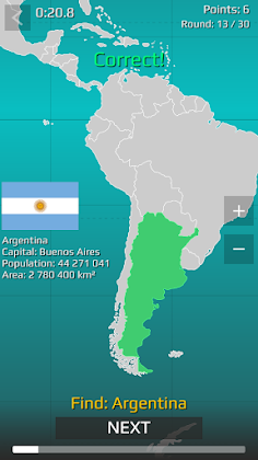 World Map Quiz - Screenshot 1