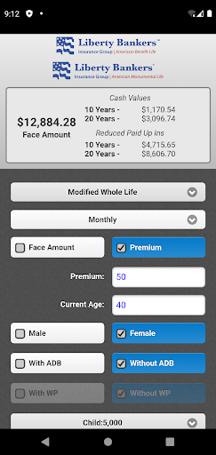 Liberty Bankers Home Service Screen 3