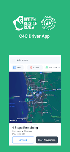 Android application C4C Driver screenshort